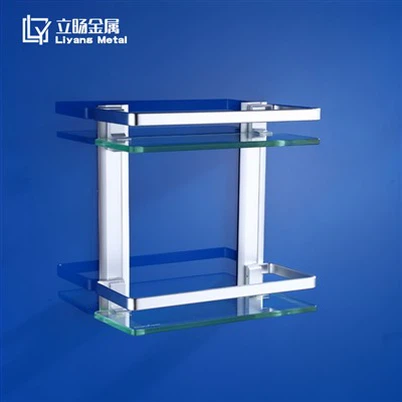 ชั้นวางกระจกสองชั้น